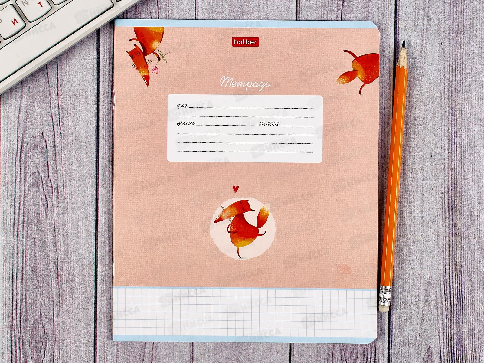 Тетрадь 12листов клетка Hatber Милые и забавные *20/140