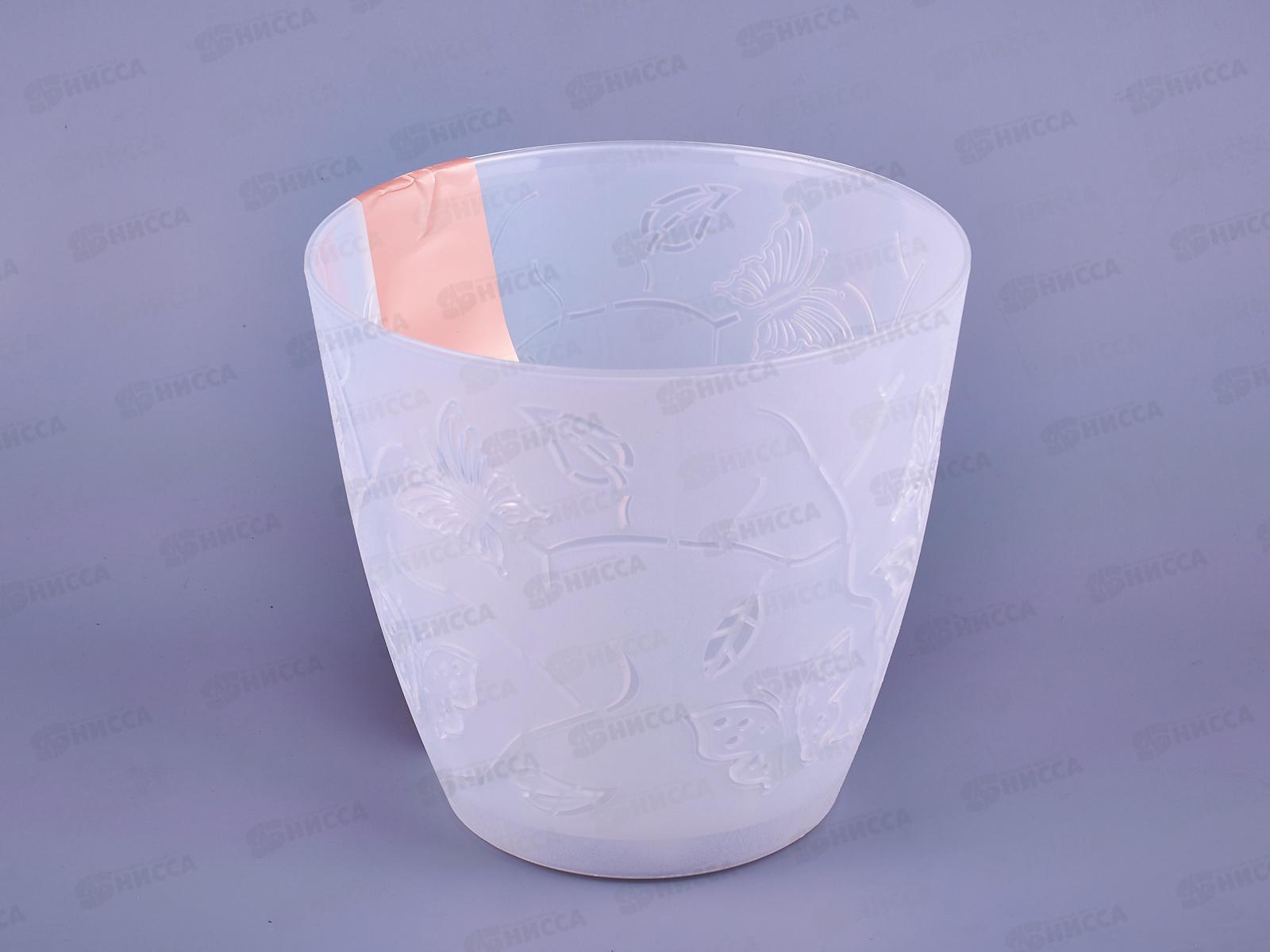 Горшок для цветов &quotButterflies" D175мм 2,5л прозрачный РТ101910000