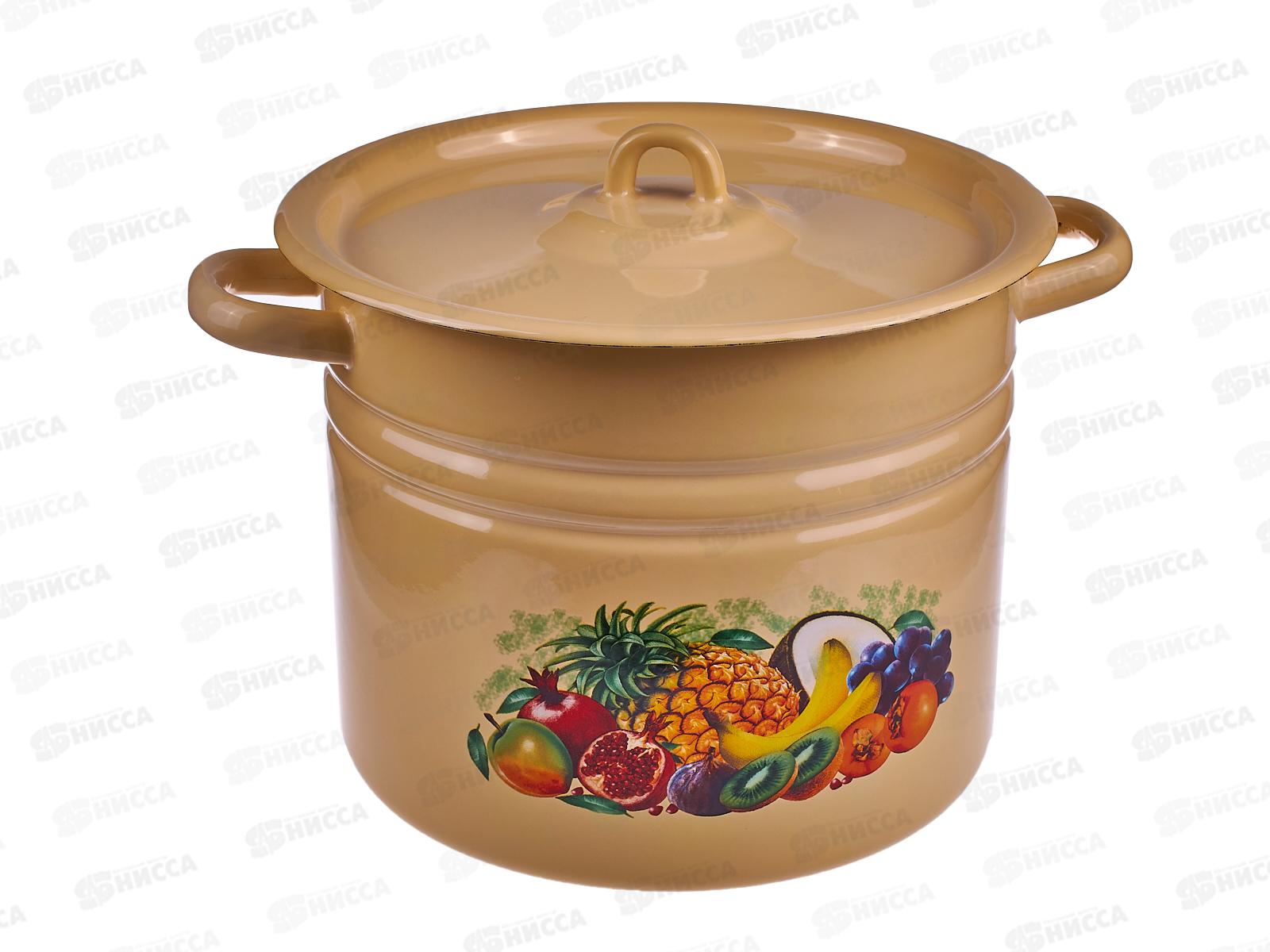 Кастрюля 9,0л цилиндрическая  Эквадор палевая с петлей С1622.П*80