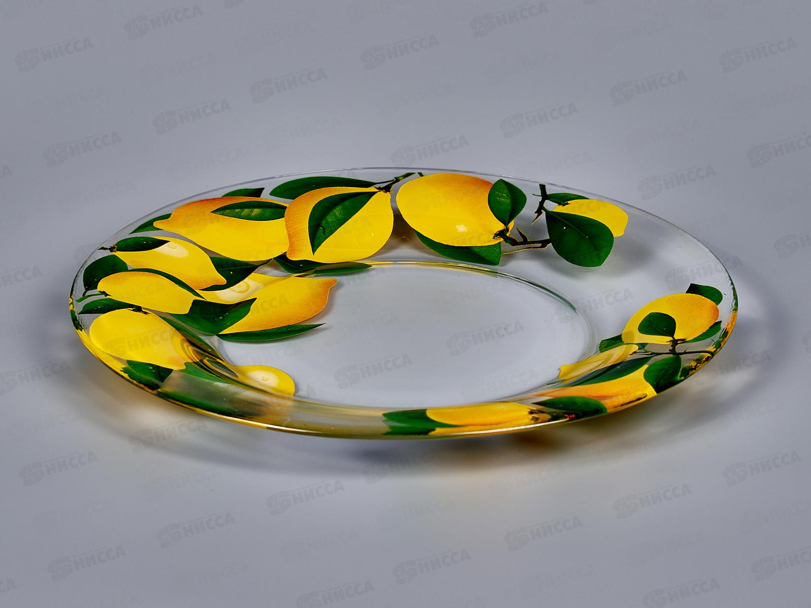 Тарелка сервировочная 327/1-Д Лимоны круг *12