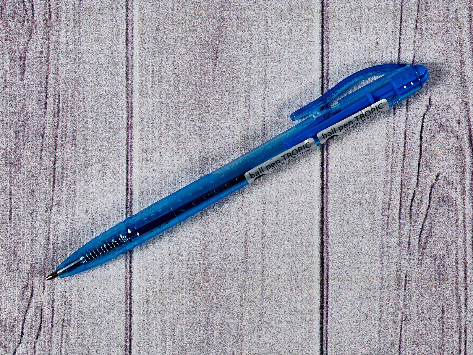 Ручка шариковая SILWERHOF Tropic синяя 0,5мм 026177-02*50