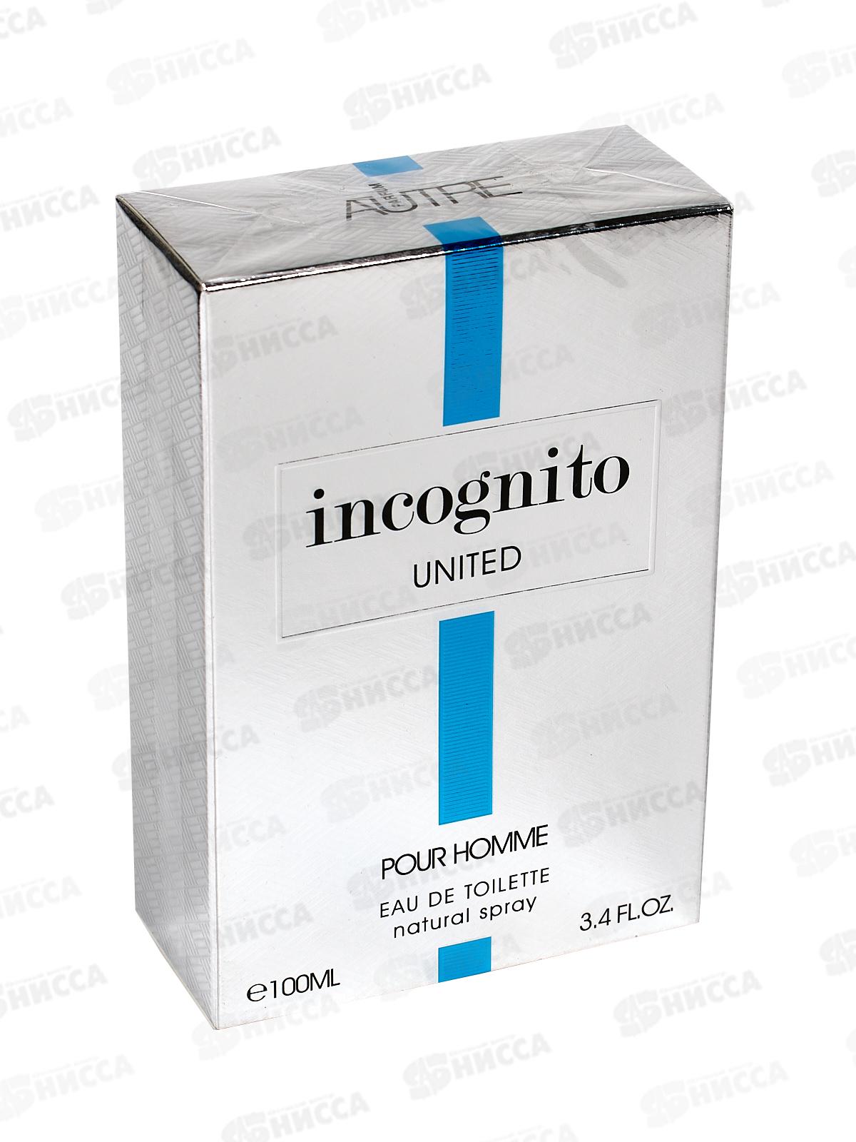 Incognito United туалетная вода 100мл мужская М