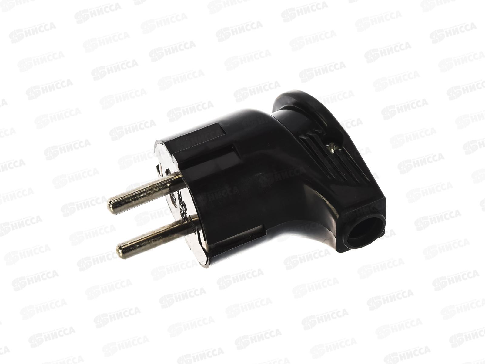 Вилка угловая IN HOME черная 16А, 4210 *30