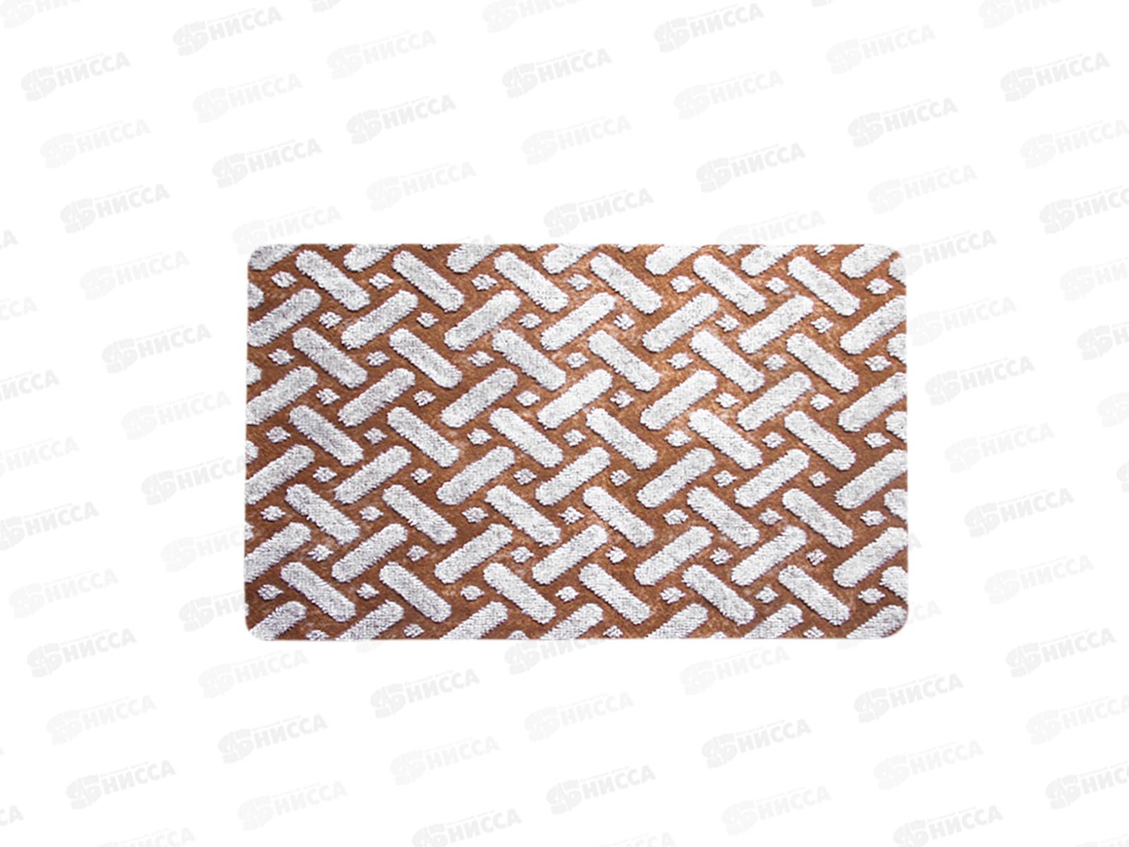 Коврик придверный &quotSiesta" 50*80см,3цв пвх в/к VORTEX 22392 *12