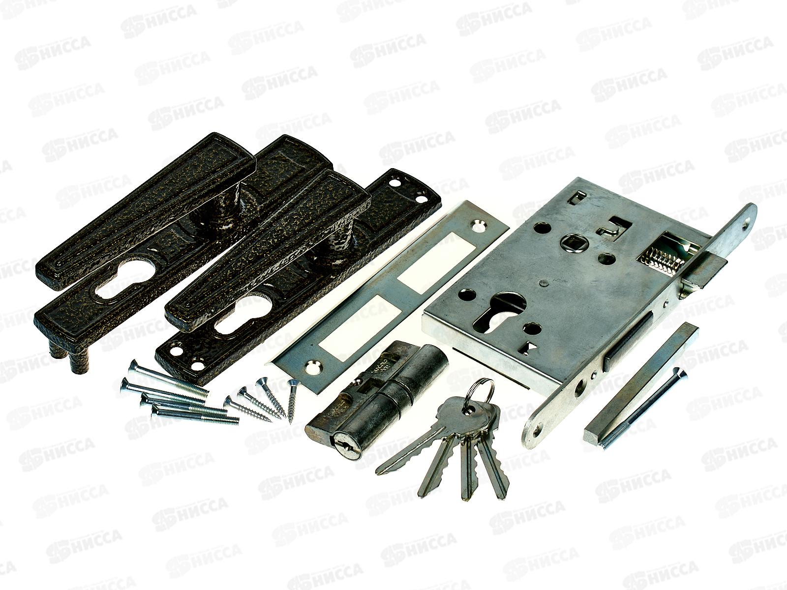 Замок врезной Птимаш ЗВ4-3.01 бронза *10 778