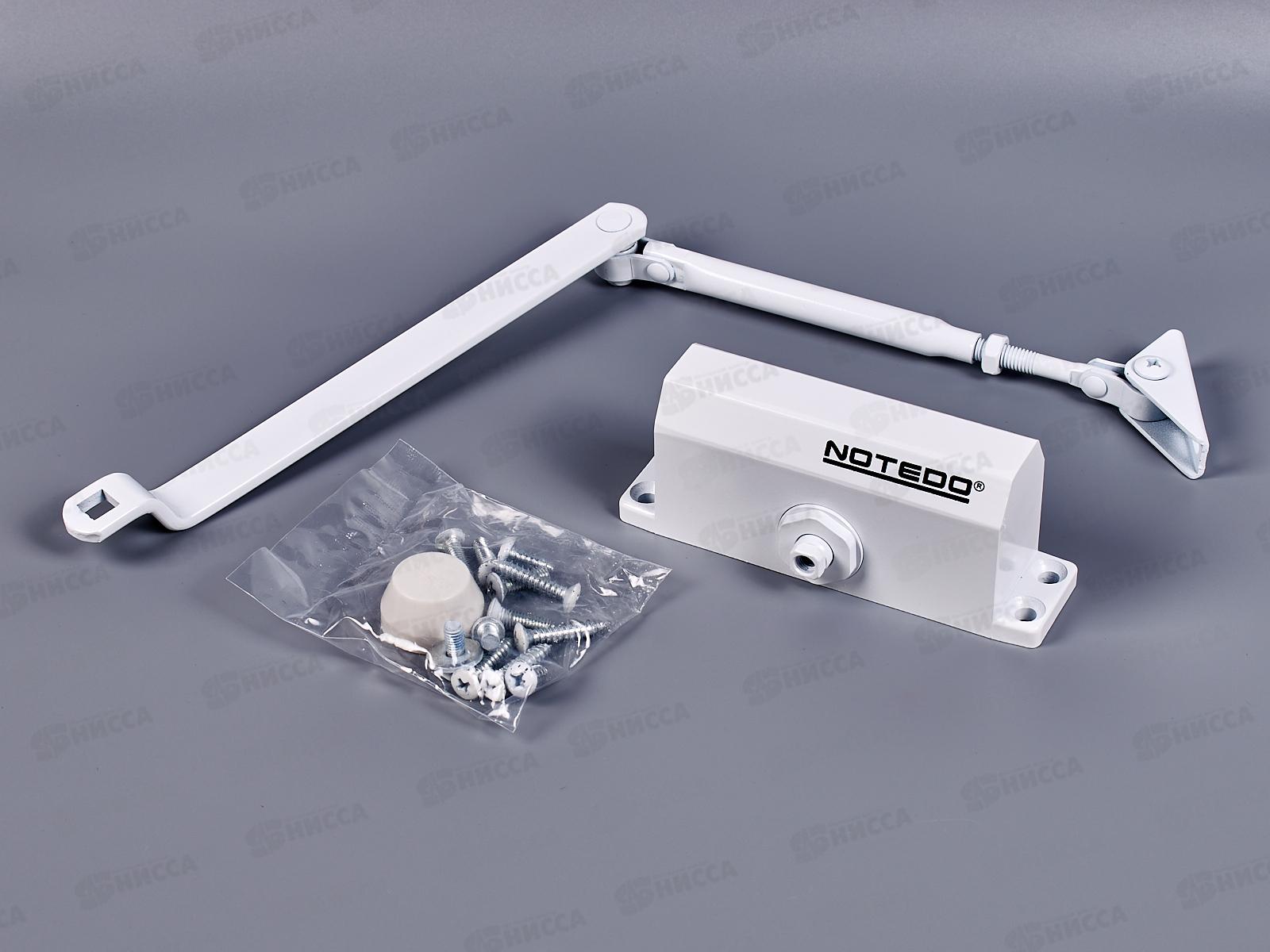 Доводчик дверной Notedo DC -040 белый до 40кг *10 287309