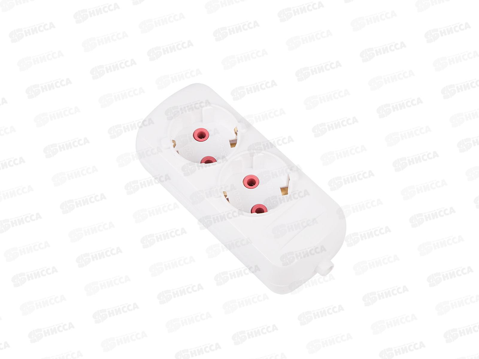 Колодка PROconnect  2 гнезда, с заземлением, Эконом, 11-8709 *50