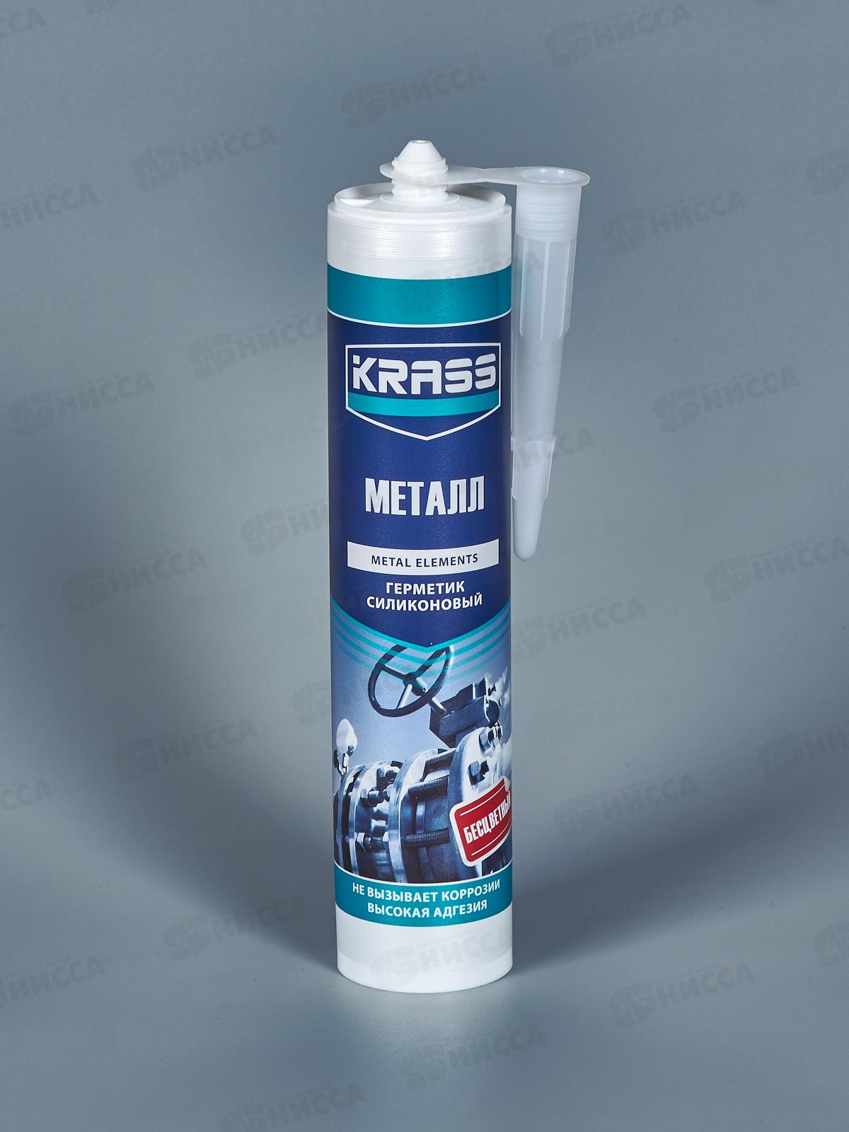 Герметик KRASS 300мл для металла Бесцветный, 8310611 *12