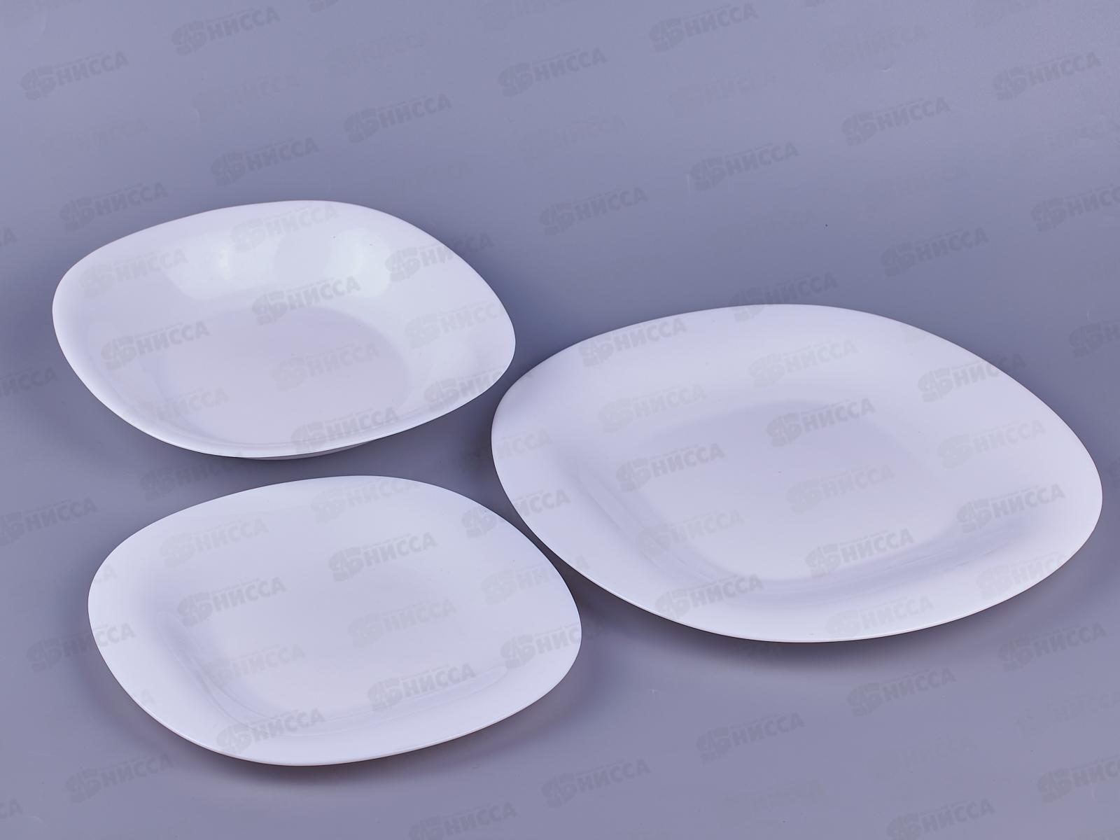 Набор столовый Carine белый 18пр V2447