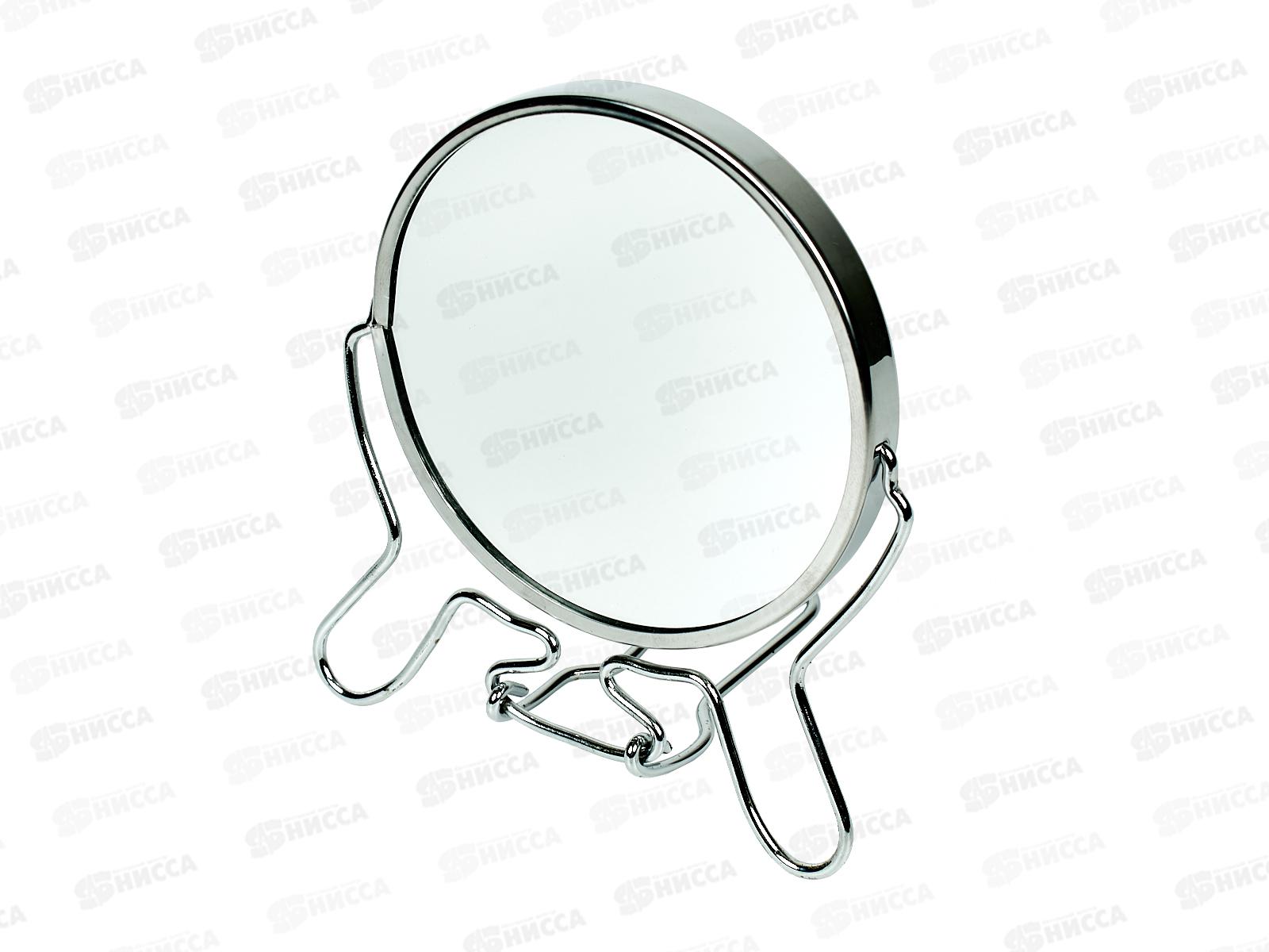 Зеркало PITTA 4" двустороннее круглое металл обод 400400-1 *120