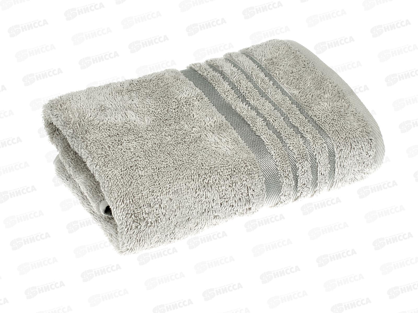 Полотенце махровое 50*90 ПЦ-2601-4857 14-0000 серый