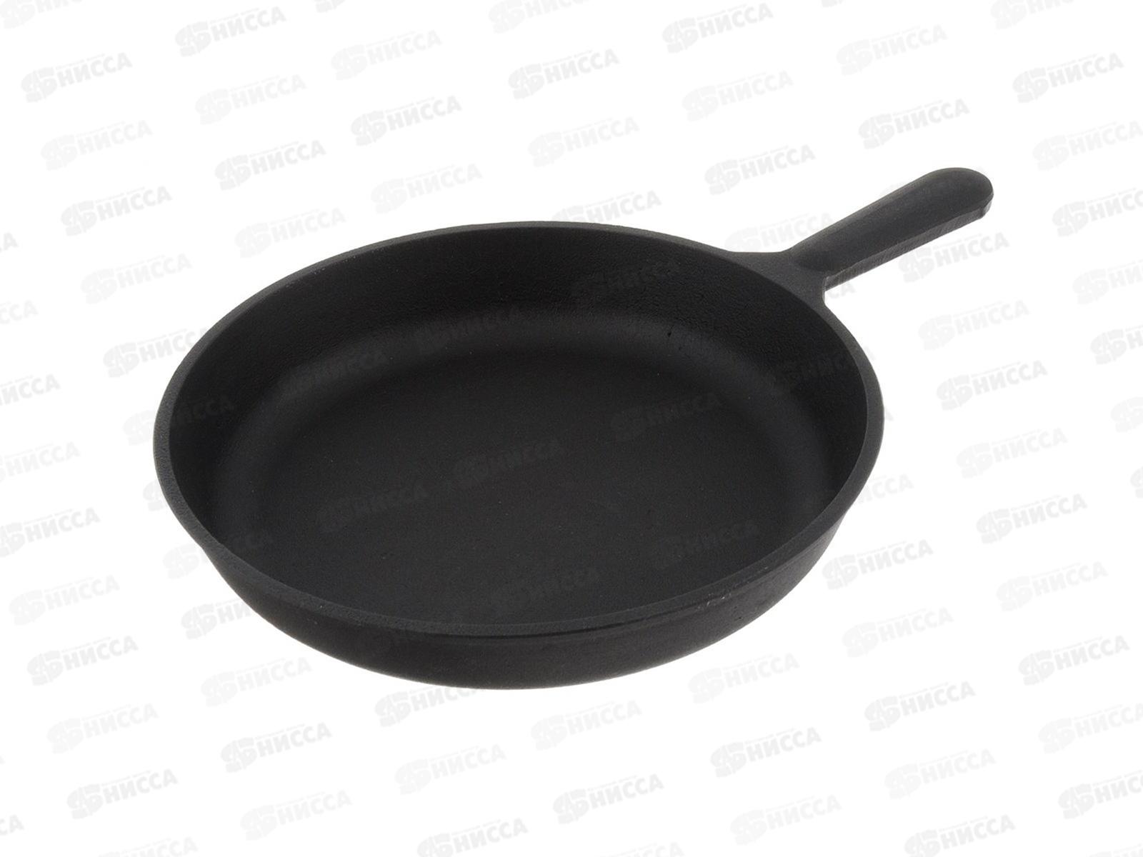 Сковорода 240*40 литая чугунная с ручкой ч4040