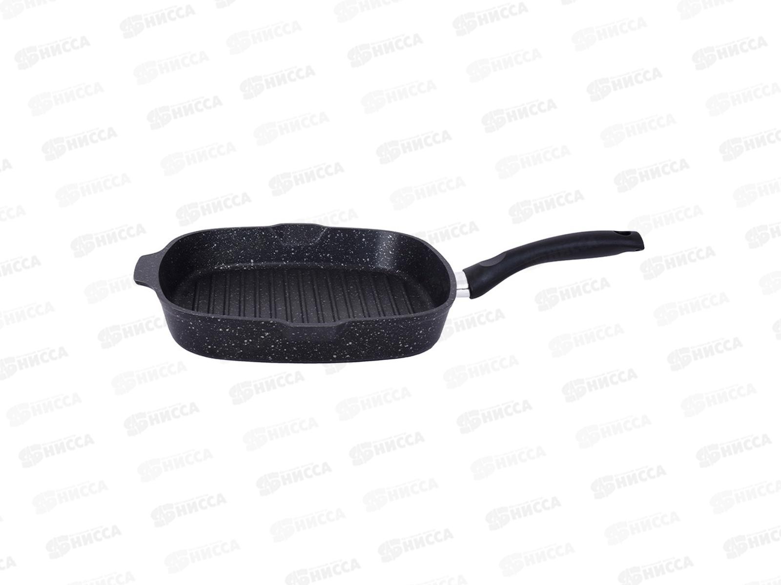 Сковорода-гриль 280/280 с АП с ручкой квадратная сгкмти280а