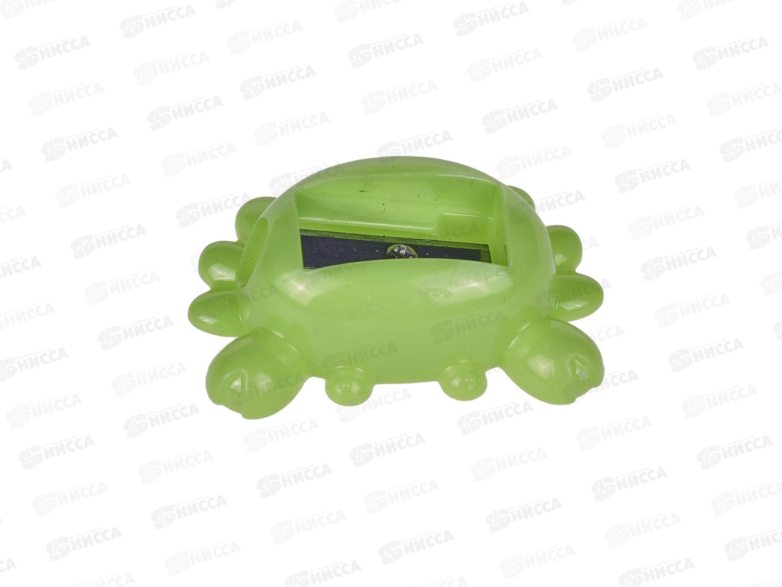 Точилка Basir 1отв. пласт., форма краба асс. MC-3510  *60