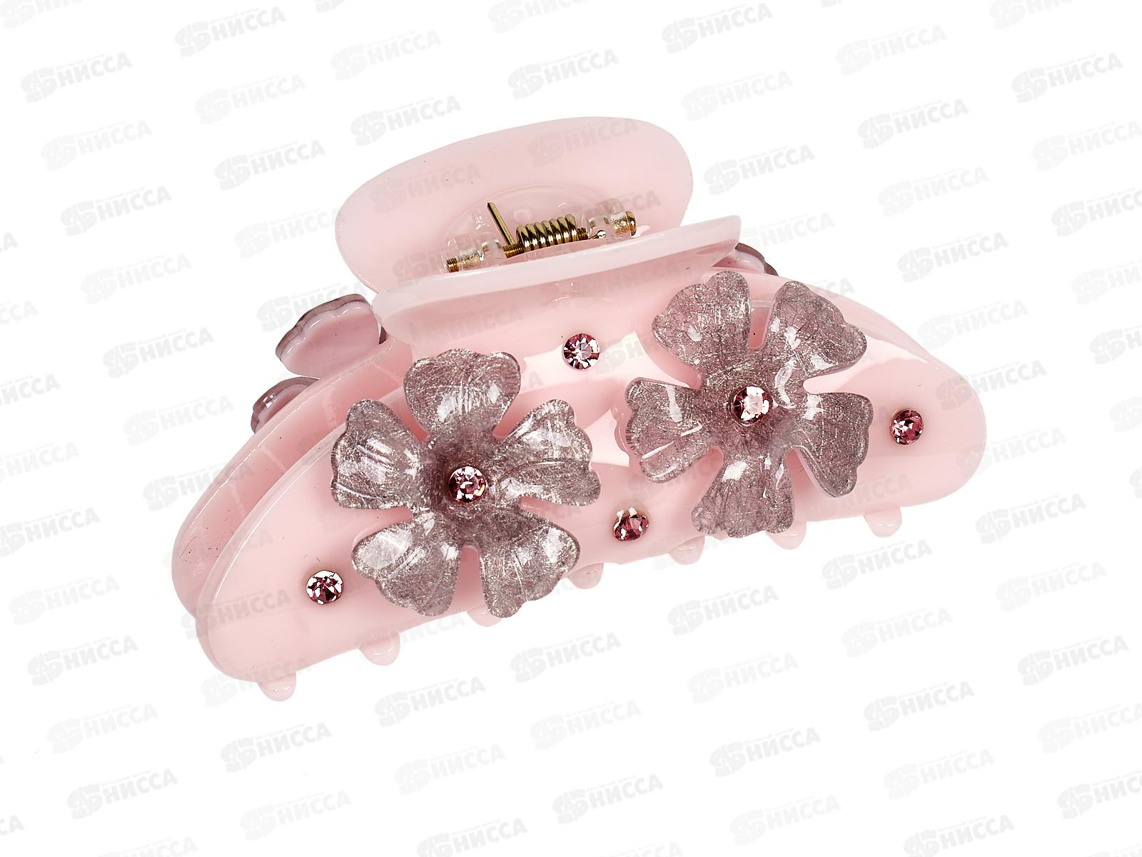 Краб пластиковый &quotЦветок&quot со стразами №3445