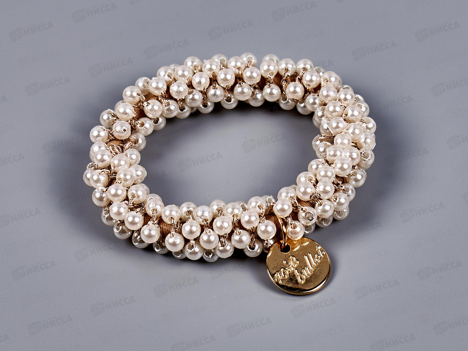 Резинка для волос мелкий жемчуг №6560