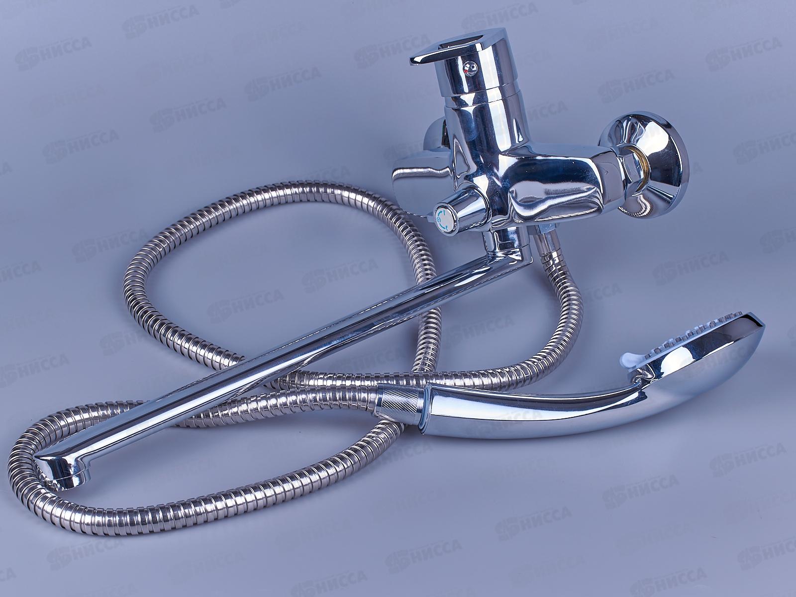 Смеситель для ванны длинный излив, переключатель в корпусе, E22072