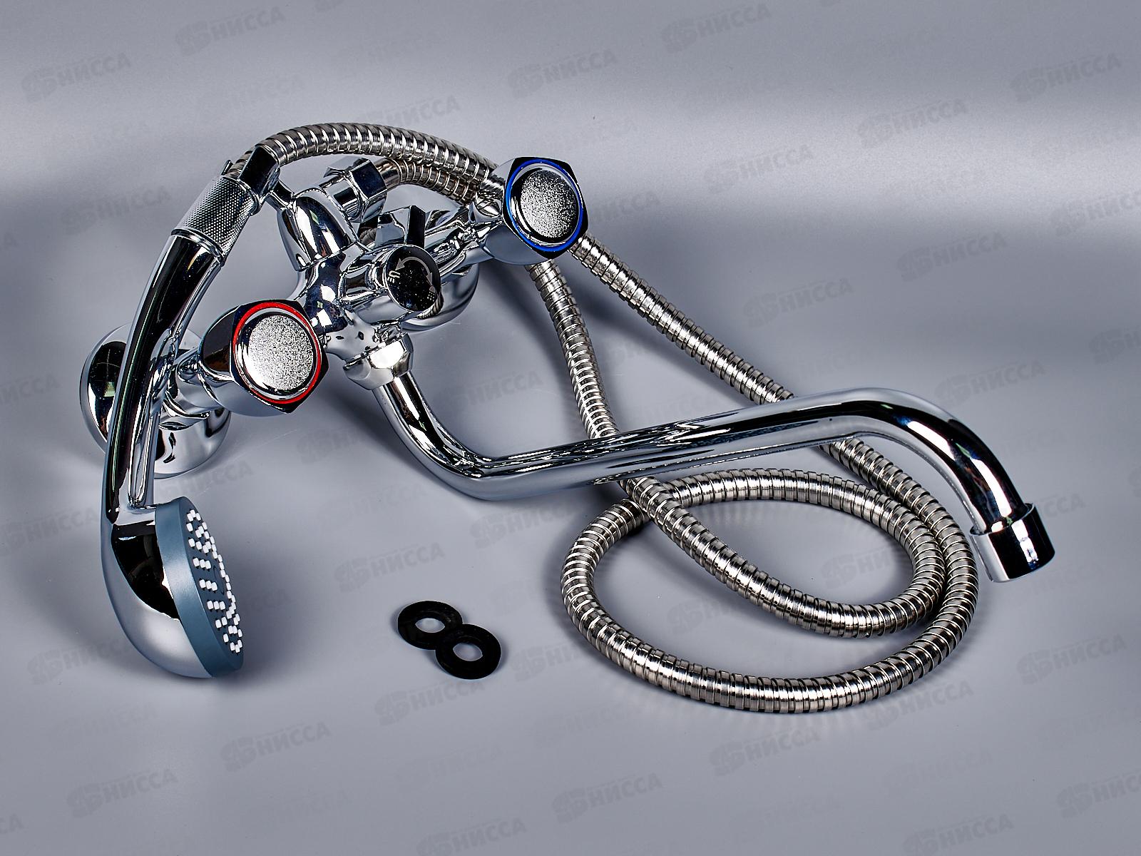 Смеситель для ванны длинный излив, переключатель в корпусе, E26020-2