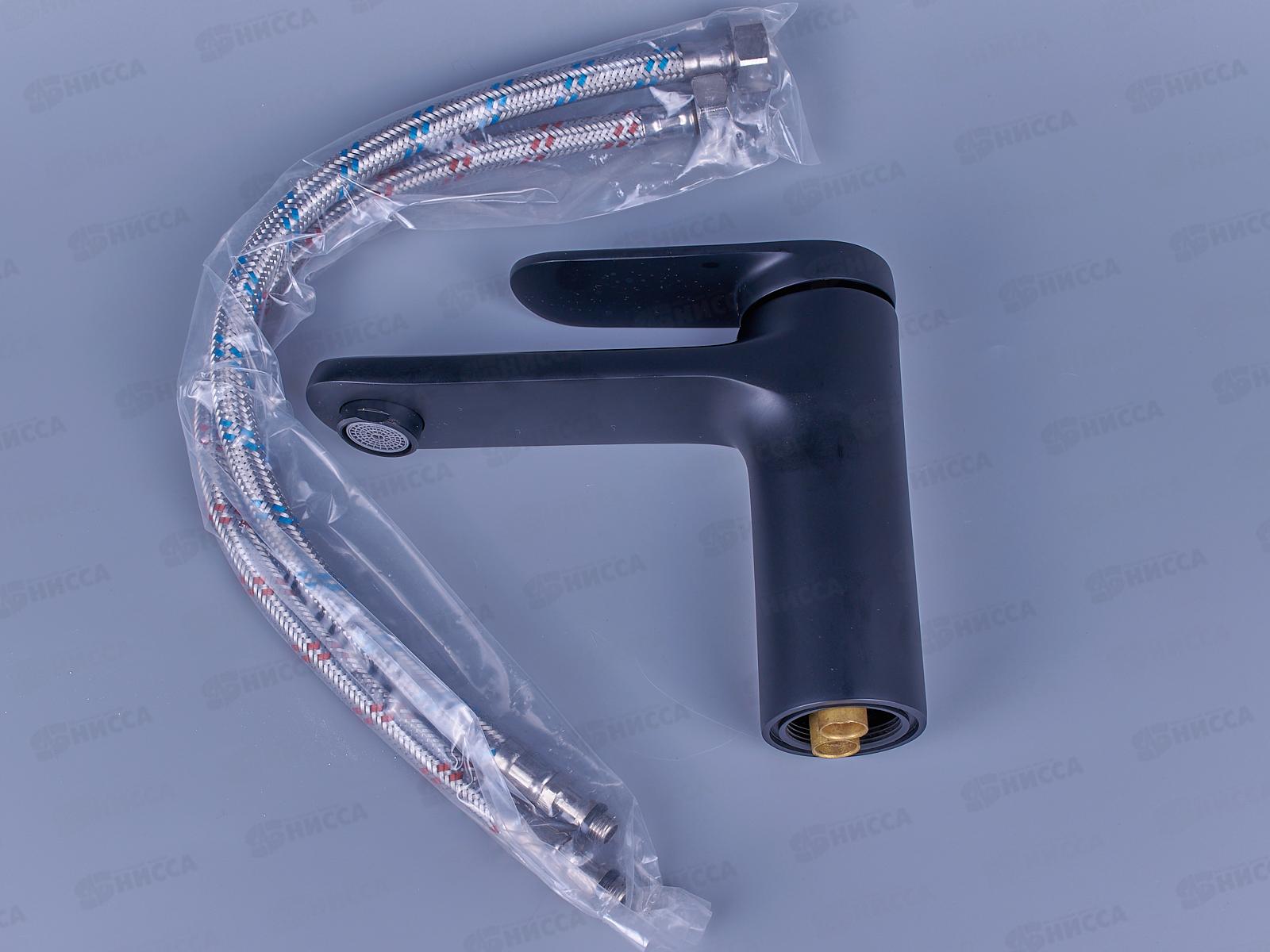 Смеситель для раковины черный, PURE LIFE MN1071-7