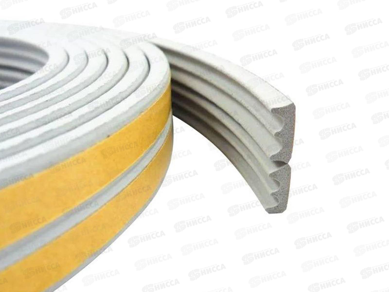 Уплотнитель самоклеящийся PRAKTISCHE 9х4мм Е- 10м (бел) У0019