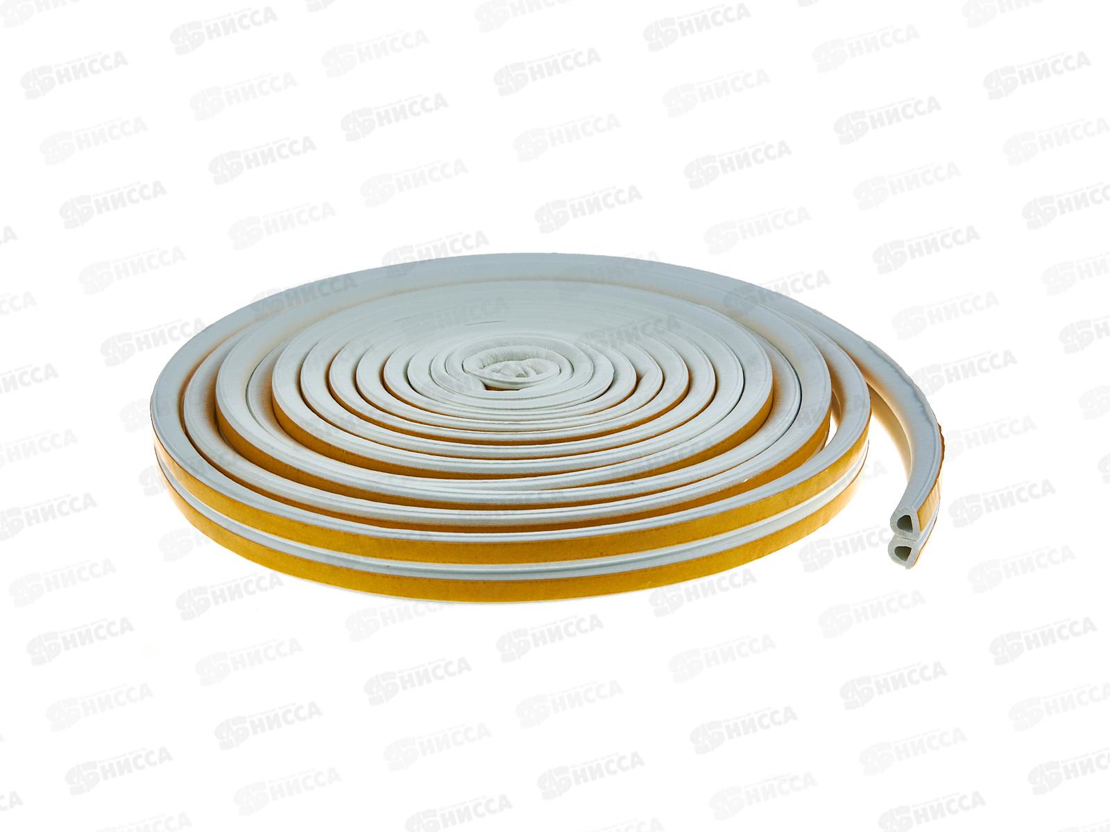 Уплотнитель самоклеящийся PRAKTISCHE 10х8мм D- 10м (бел) У0108