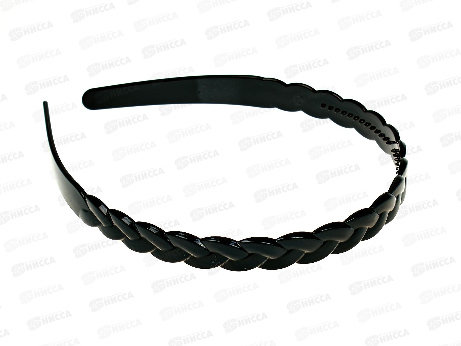 Ободок д/волос &quotКлассический-косичка&quot матовый микс 684-818