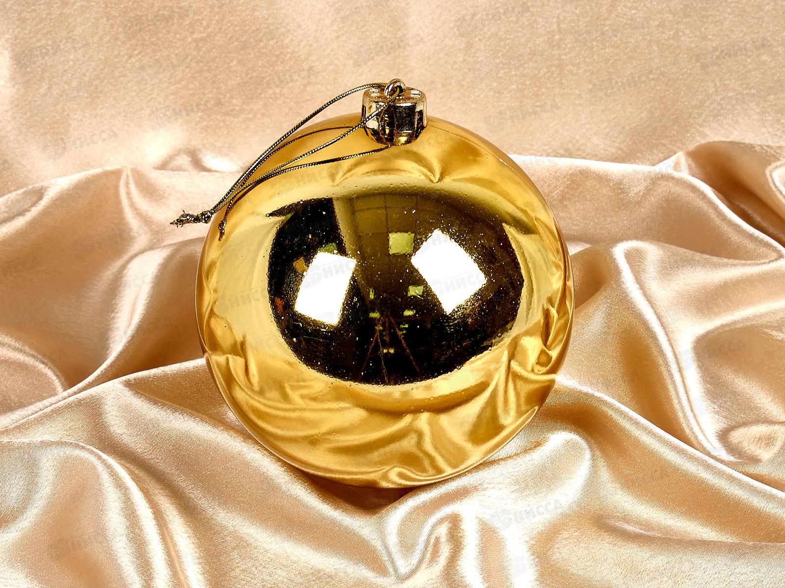 Шар 15см Глянец золото 201-0682