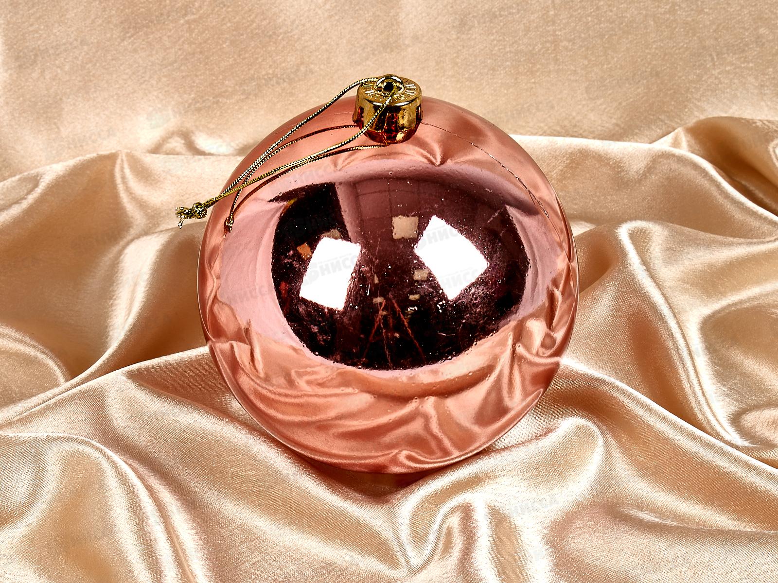 Шар 15см Глянец розовое золото 201-1375