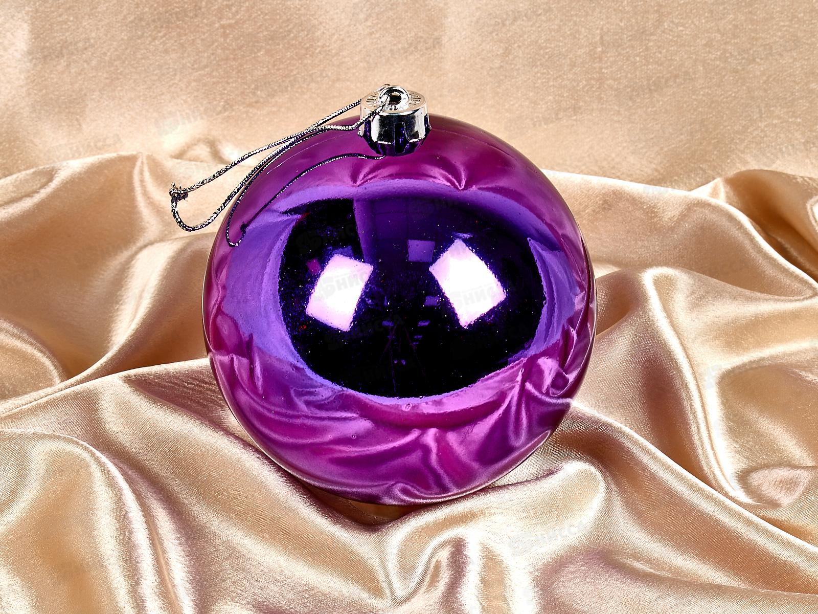 Шар 15см Глянец фиолетовый 201-1371