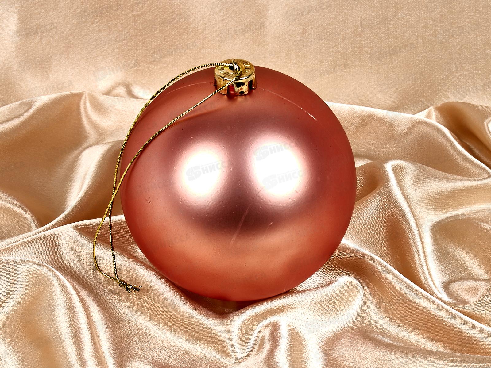 Шар 15см Матовый розовое золото 201-1376