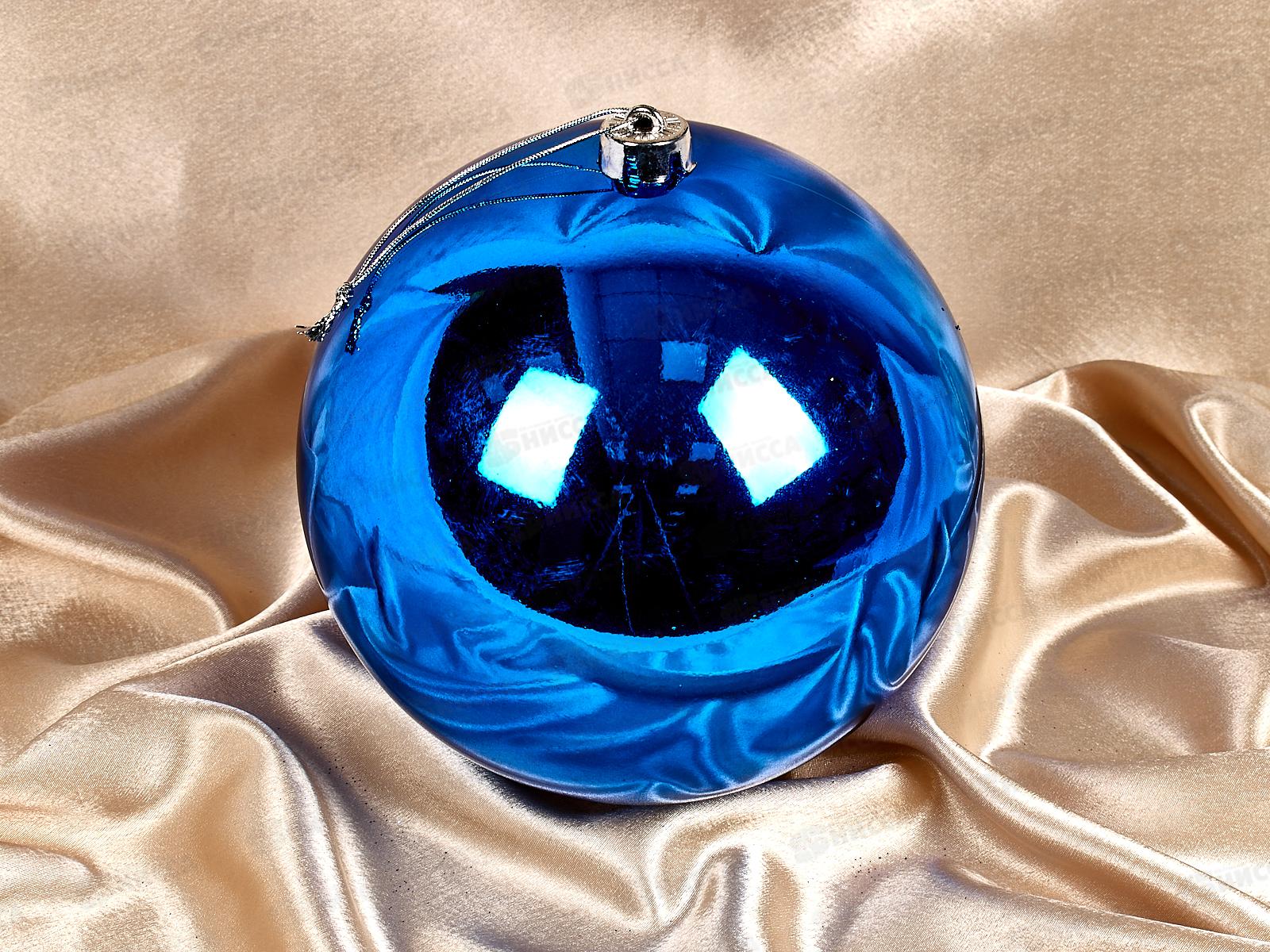 Шар 20см Глянец синий 204-824