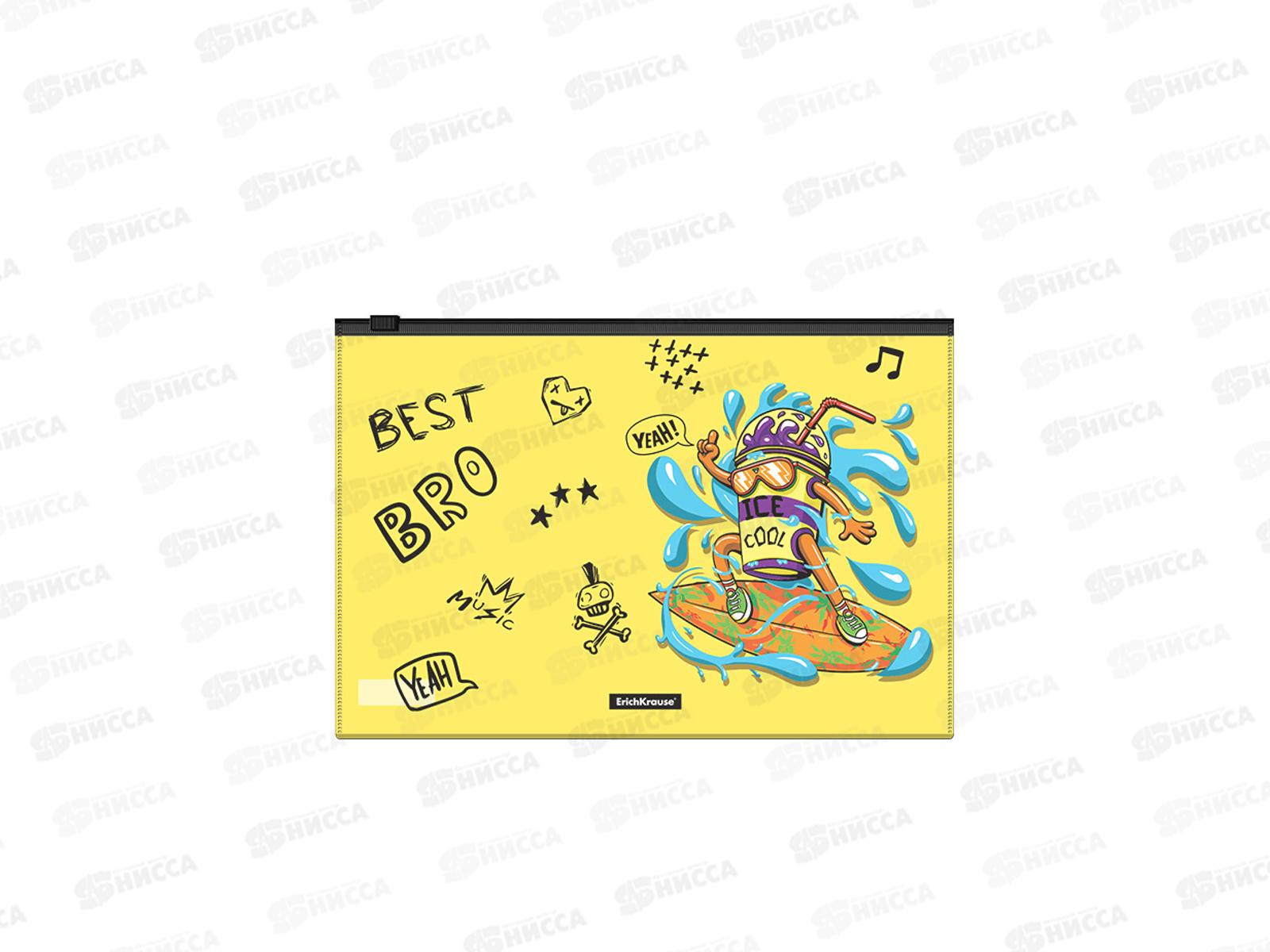 Папка на молнии EK B5, Funny Monsters асс.  54920 *12/240