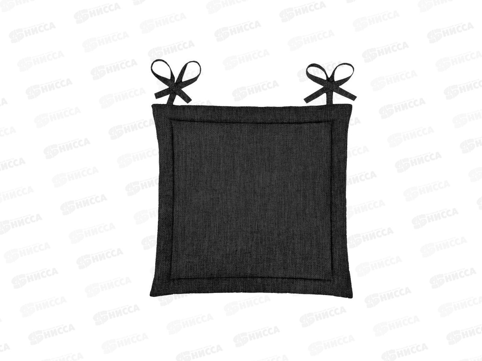 Подушка для стула 40*40 ВН рогожка графит