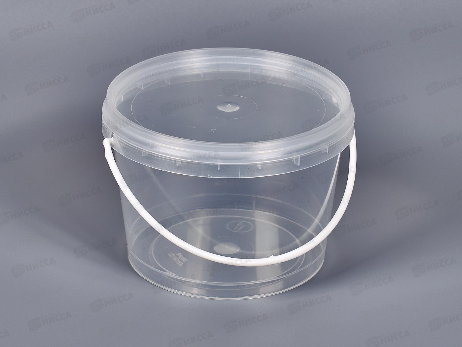 Тара литьевая Ведро 0,8л+крышка №2 *200