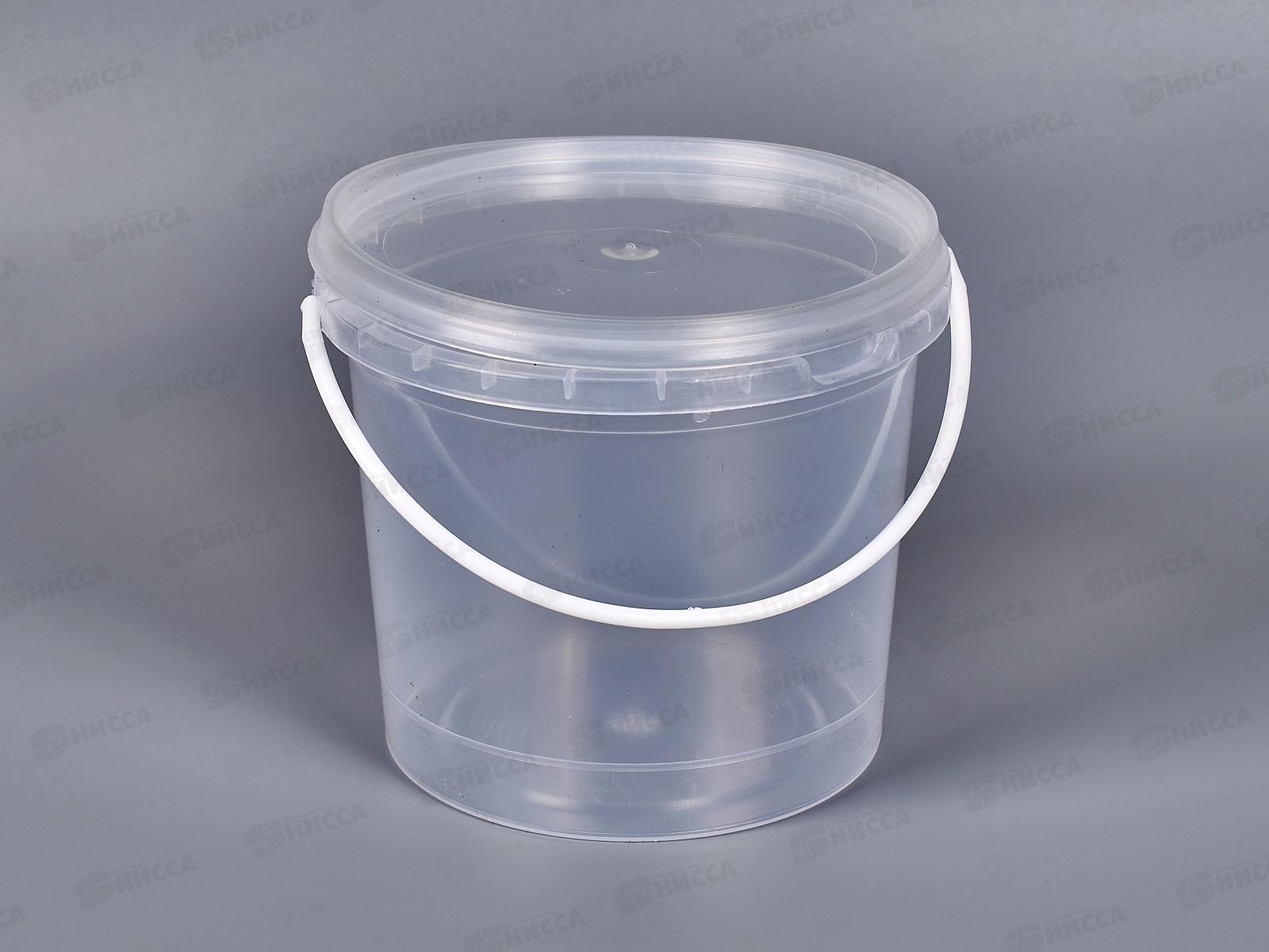 Тара литьевая Ведро 1,1л+крышка №2 *100