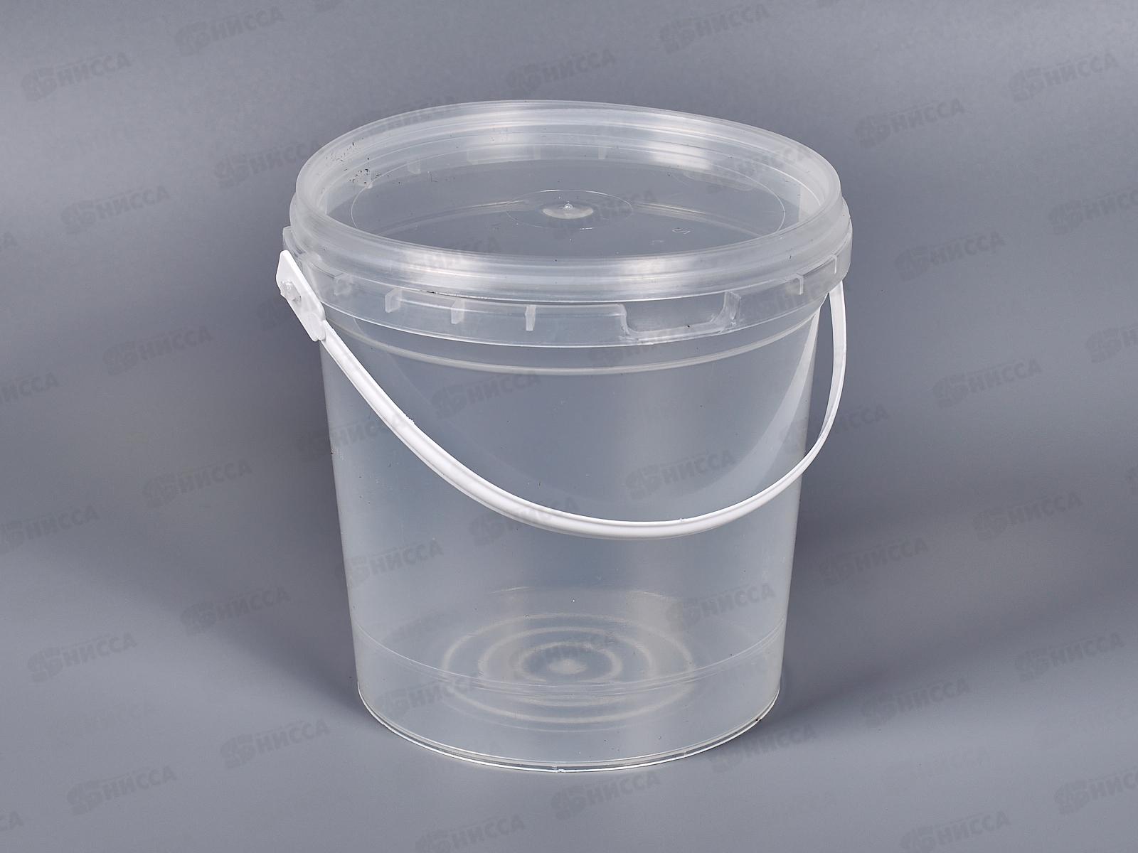 Тара литьевая Ведро 1,3л+крышка №2 *100