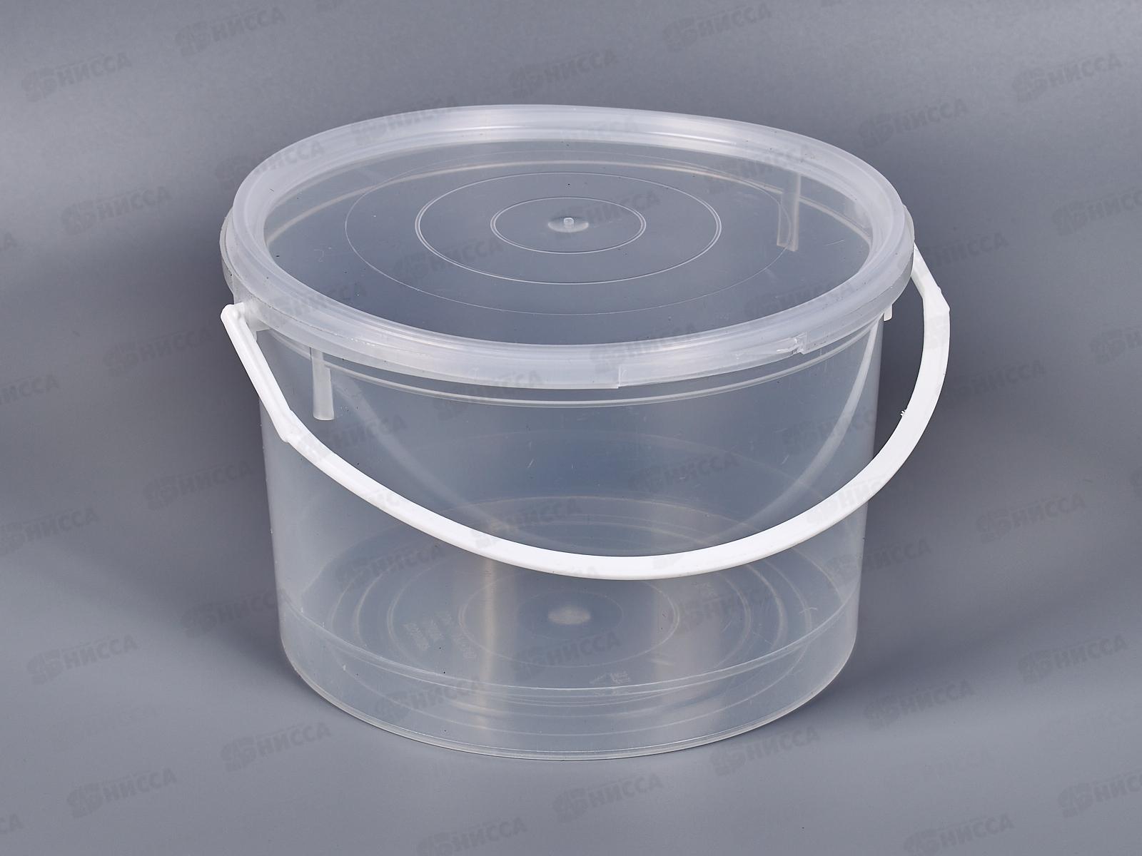 Тара литьевая Ведро 2,2л+крышка 2,2 *50