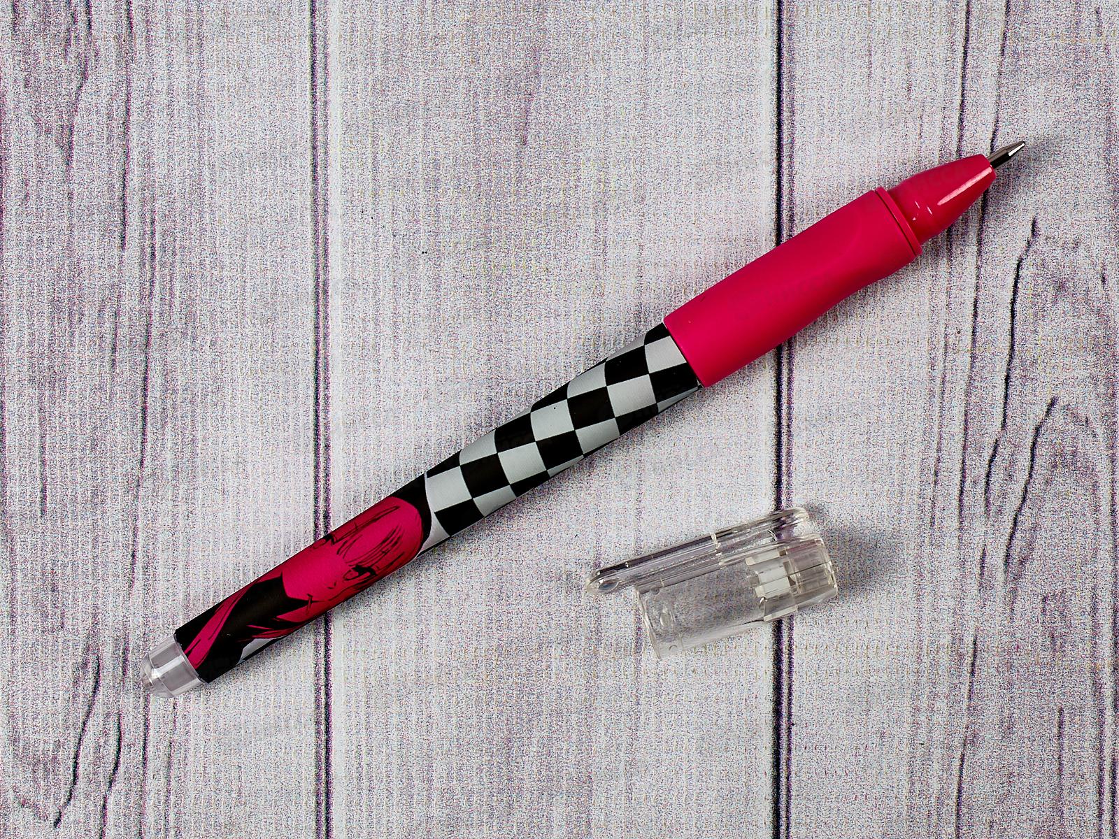 Ручка шариковая CENTRUM Клетка розовая, синяя, 0.7мм,70514*36