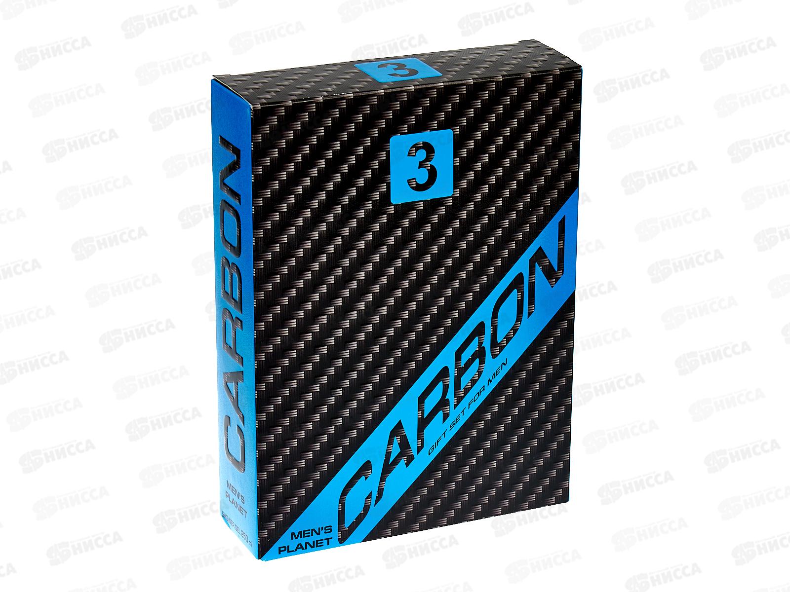 Men&quots Planet Carbon3 Подарочный набор (шампунь 250+гель д/д 250) муж *12