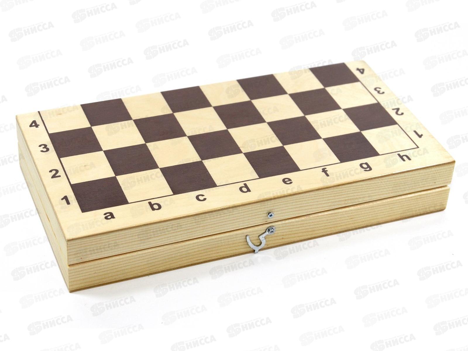 Шашки (пластиковые фишки, поле 29х29см, деревянная коробка) 02862