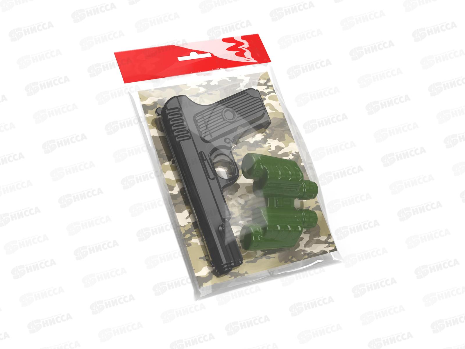 Оружие пластиковое Пистолет. Бинокль, 02334  *15