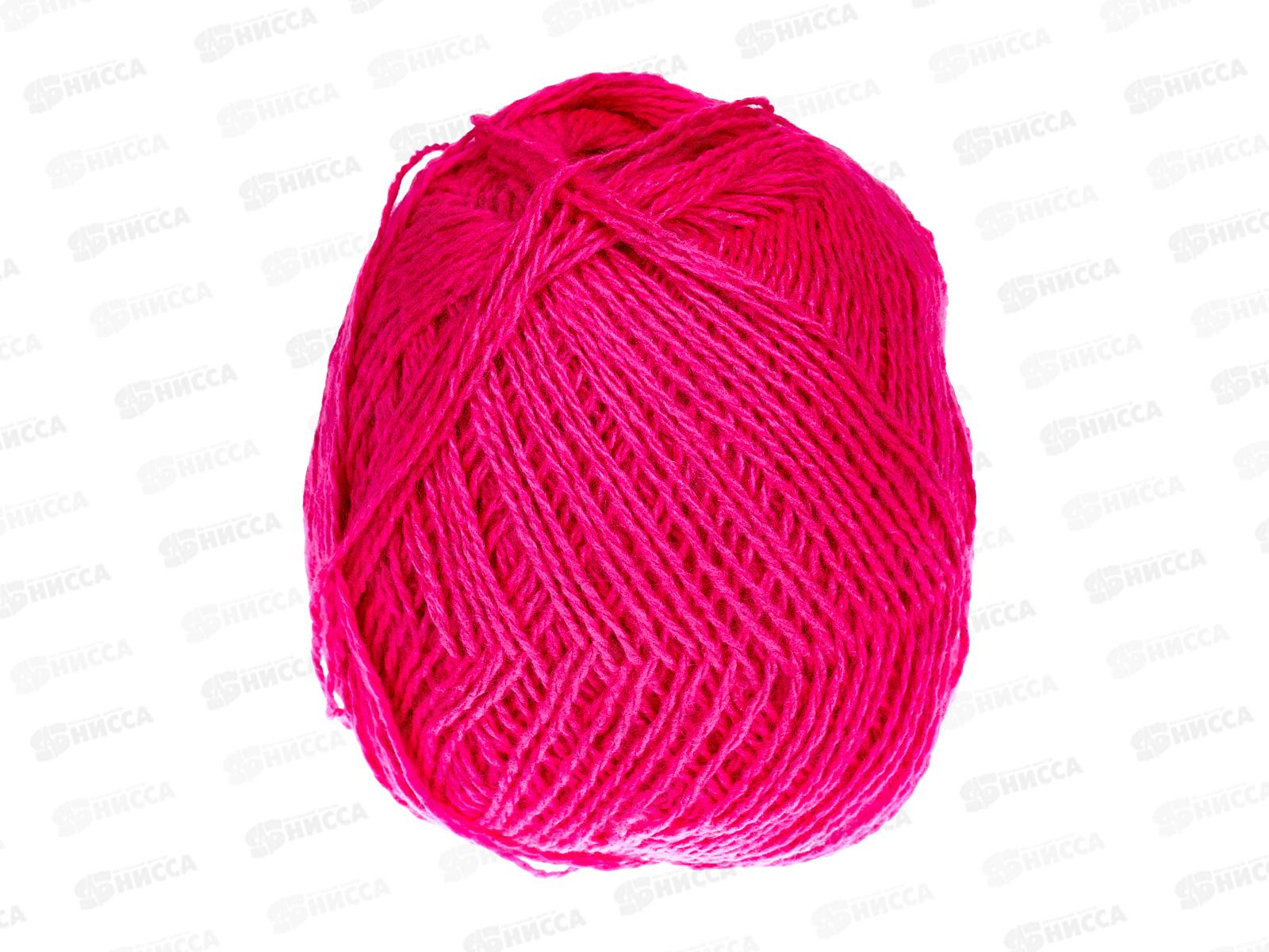 Пряжа Полушерстяная 40% шерсть 60% акрил 250г Малина