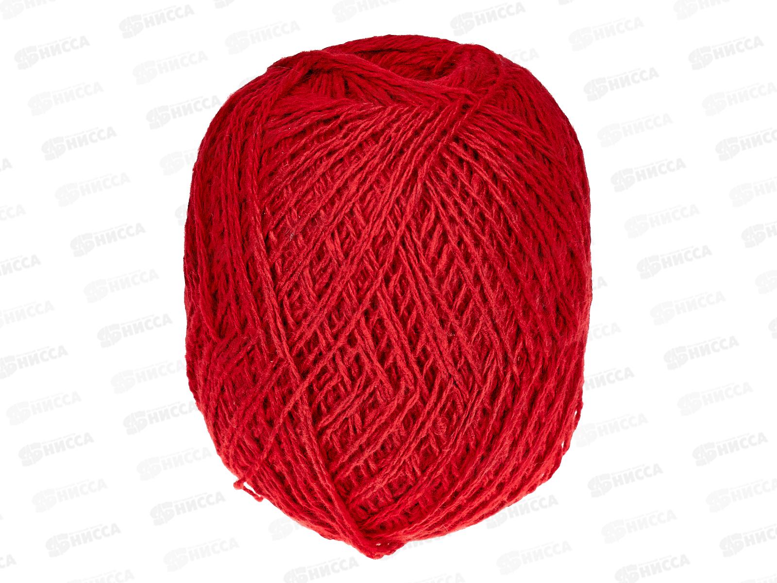 Пряжа Полушерстяная 40% шерсть 60% акрил 250г Светлая-вишня