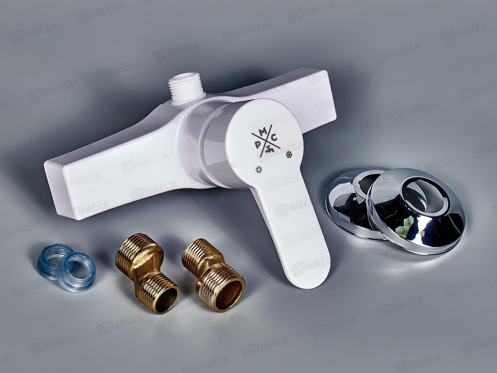 Смеситель для душа пластик белый, PL5-003