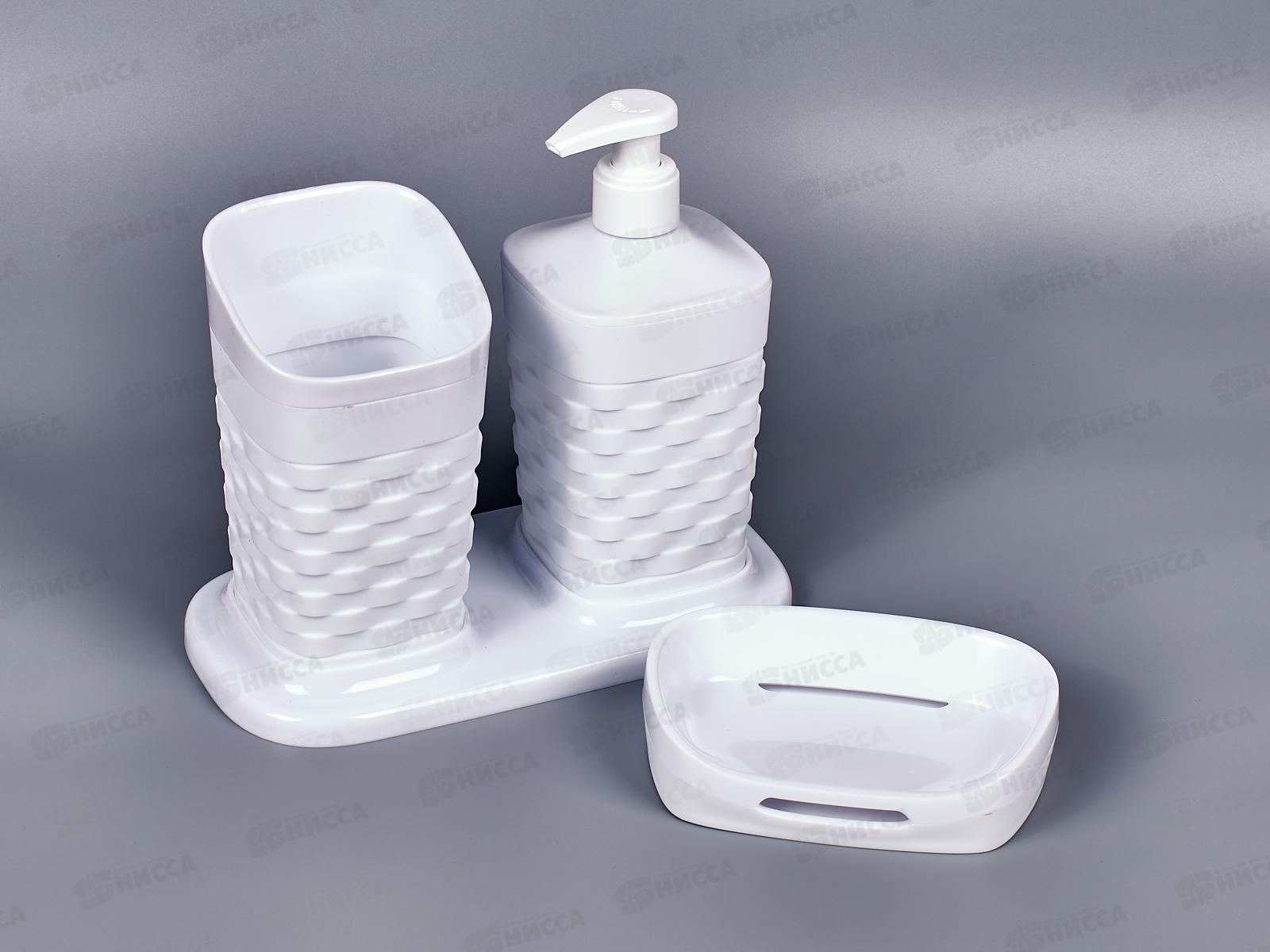 Набор для ванной 4 предмета  REEF на подставке С37103 *8