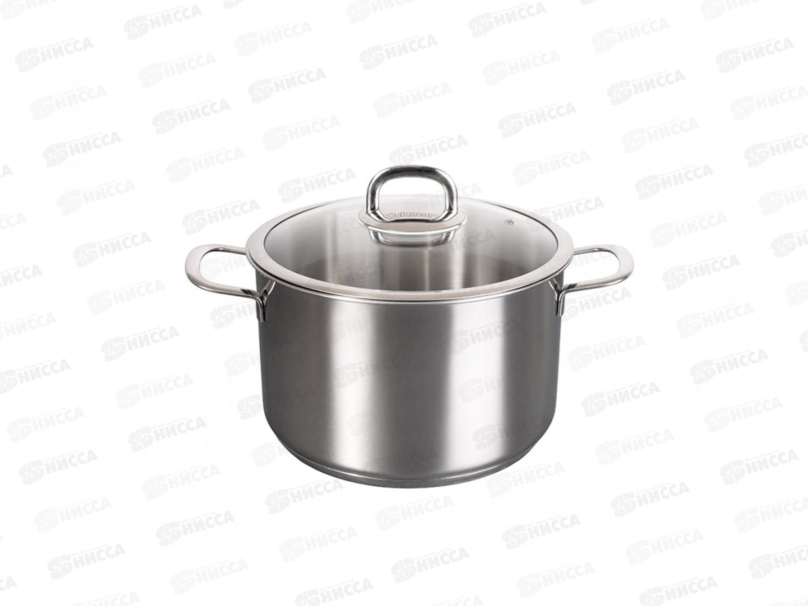 Кастрюля 6л &quotSAFIA&quot д.24см со стеклянной крышкой, SF-CA6024G