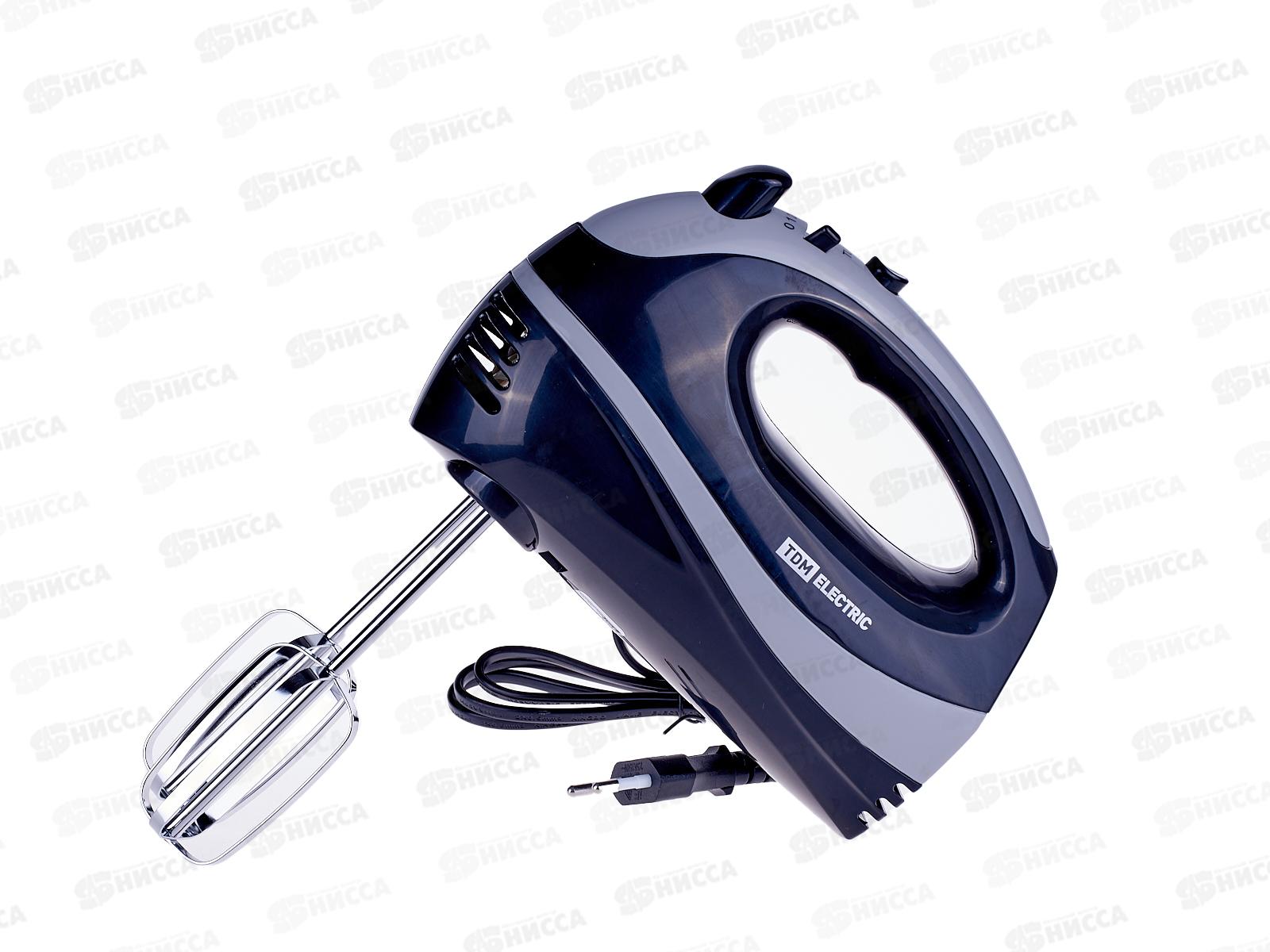 Миксер электрический TDM &quotЗевс 2&quot  300Вт, 5 скоростей, режим &quotТурбо&quot черный, 0002 *8