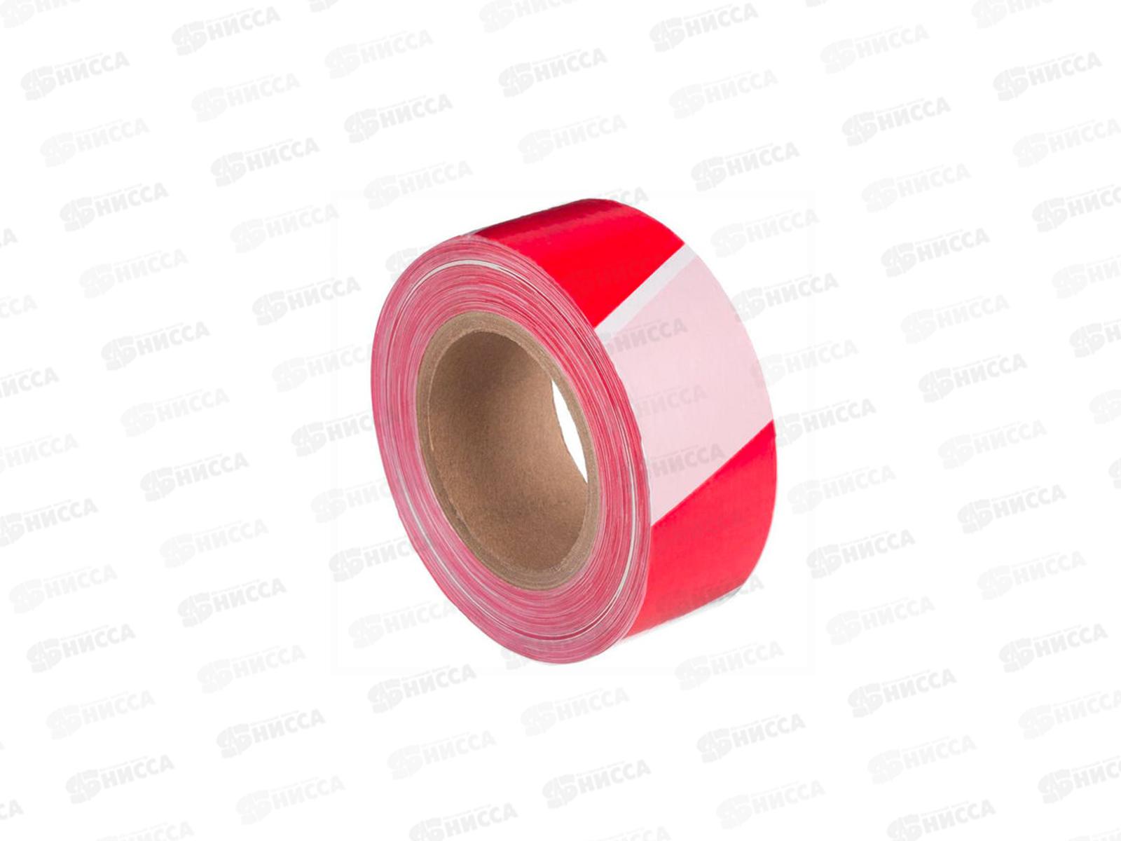 Лента сигнальная для ограждения 50мм*200м бело-красная, 2006091 *36