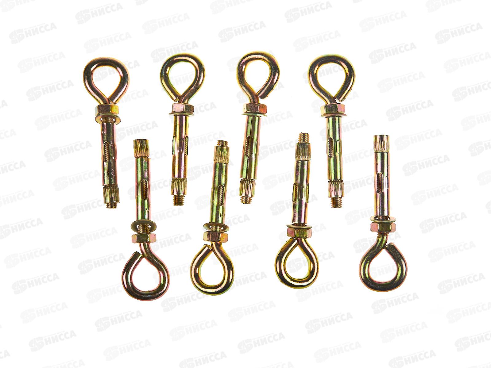 Анкерный болт с кольцом 10*60 (цинк 8 шт), 307940