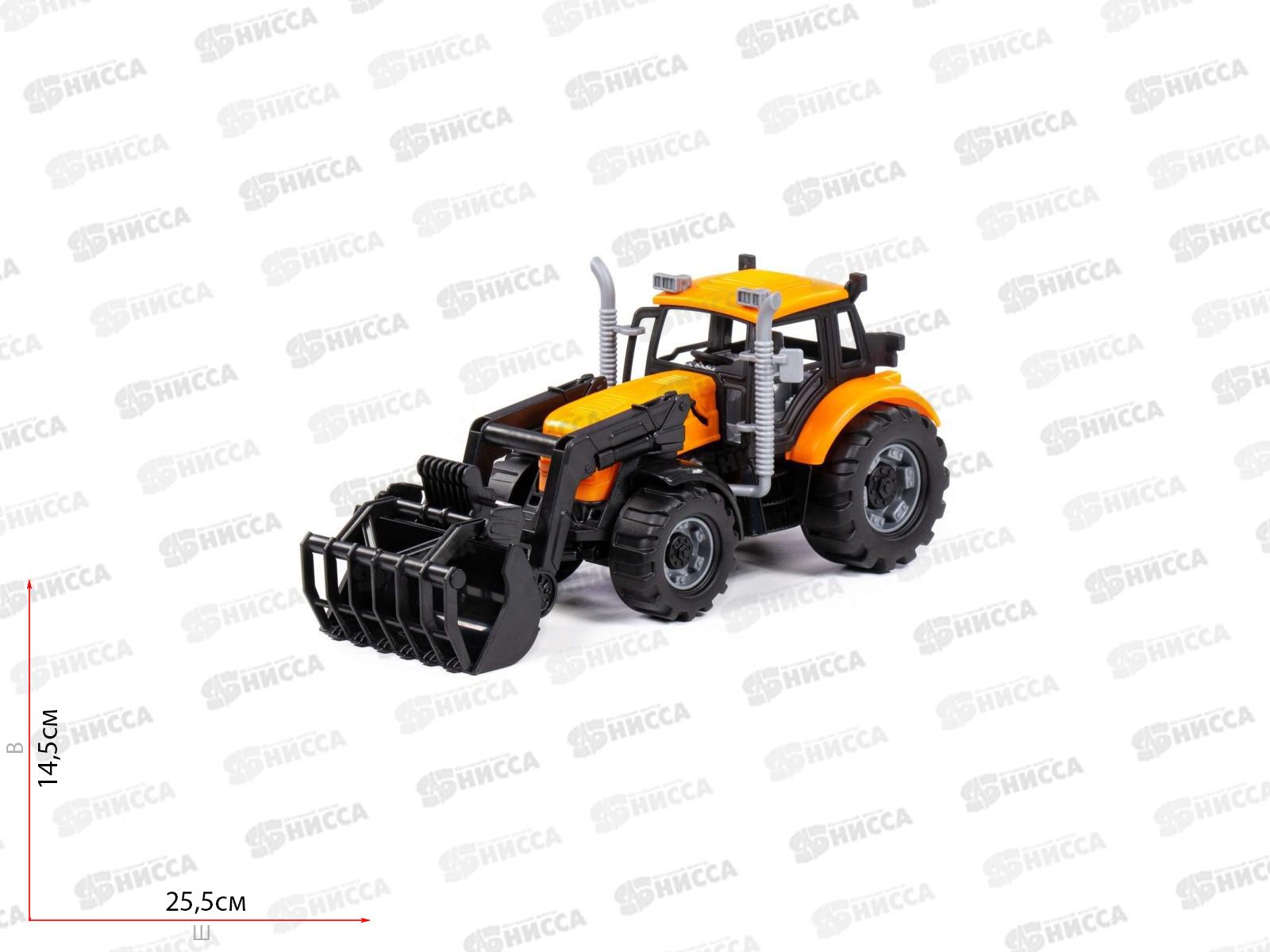 Погрузчик &quotПрогресс&quot сельскохозяйственный инерционный (оранжевый) в коробке, 91758  *12